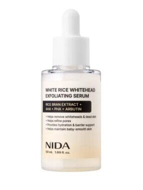 NIDA White Rice Whitehead Exfoliating Serum 50mL BNIB Korean Beauty